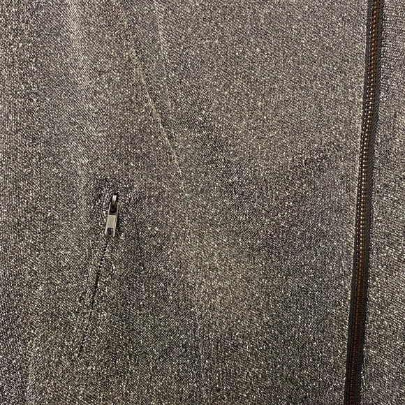 Catherine Malandrino Black White Knit Runway Style Zip Front Jacket Medium EUC - Picture 4 of 6